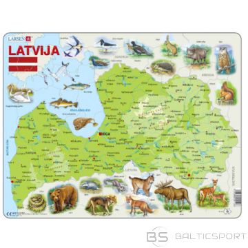 BS Latvijas ģeogrāfiskā karte