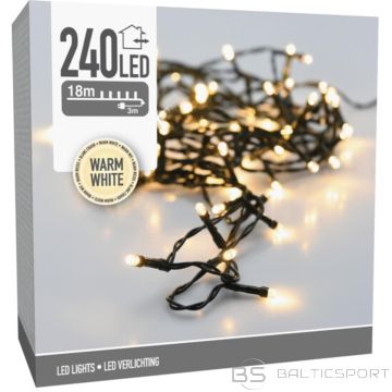 Christmas Gifts ZIEMASSVĒTKU LAMPAS ĶĒDES GAISMAS 240 LED SILTĀ BALTA
