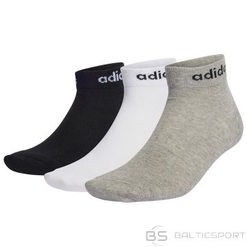 Adidas Plānas Linear Ankle 3P 3P zeķes IC1306 / daudzkrāsainas / 43-45