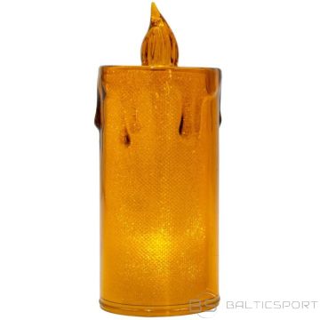 BS Dekoratīva svece 12,5 cm dzintara krāsā, silti balta, 1 LED (nav pieejama)