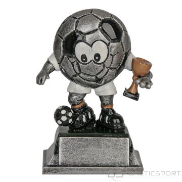 Biemans Soccer ball statuette FG751 / 12 cm / silver