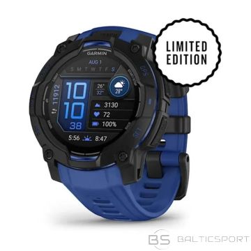 BS Смарт-часы GARMIN Instinct 3 AMOLED 45 мм, черные/синие (N/A)