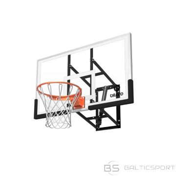 Basketbola vairogs Bilaro Montana Class X 136x80cm, 6mm rūdīts stikls, ar grozu un tīklu