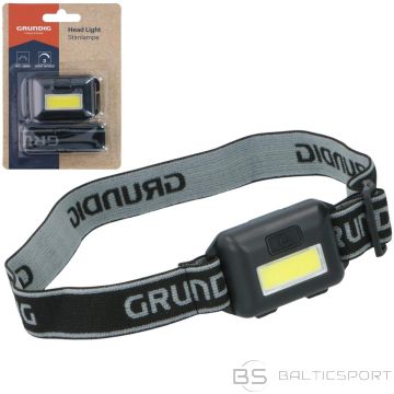 Grundig LED COB MELNS TŪRISTA GALVAS LUKTURIS