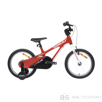 Ultraviegls bērnu velosipēds TABOU Rocket Lite MG, 14'' sarkans/balts