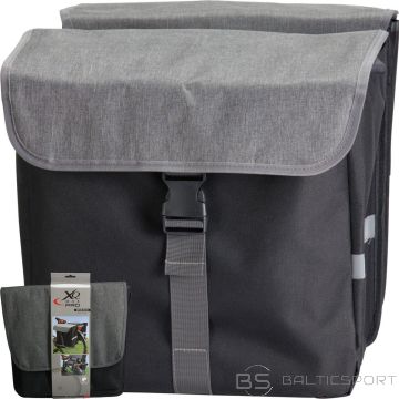 XQMAX dubultā velosipēda soma aizmugurējā bagāžnieka soma 2x20L