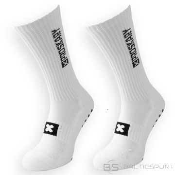 Skarpety Proskary Comfort długie antypoślizgowe S896830 / biały / 35-40