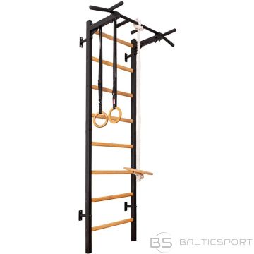 Benchk WOODEN AND METAL GYMNASTIC LADDER WITH WOODEN BAR AND ACCESSORIES 222B