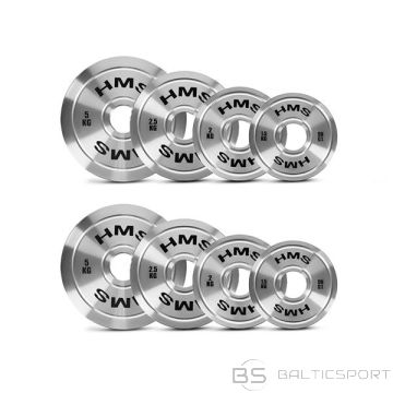 HMS TOS SET KALIBRĒTAS TĒRAUDA OLIMPISKĀS PLĀKSNES 2 x 1,5–5,0 KG (22 KG)