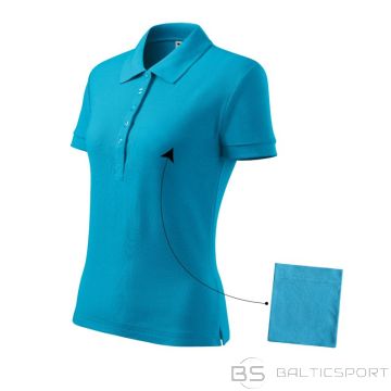 Malfini Cotton polo shirt W MLI-21344 turquoise (M)