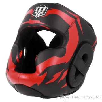 Masters KSS-FIGHT-GEAR boksa ķivere melna un sarkana (M)