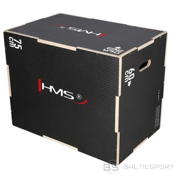Crossfit Plyobox kastes PowerBox kaste pliometriskā kaste /HMS DSC02 MELNA PLIOMETRISKĀ KASTE