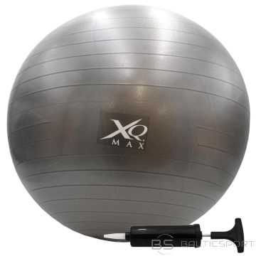 Xqmax ГИМНАСТИЧЕСКИЙ МЯЧ ДЛЯ ФИТНЕСА С НАСОСОМ 55СМ, ЧЕРНЫЙ