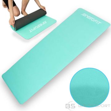 Enero Fit КОВРИК ДЛЯ ЙОГИ И ФИТНЕСА ТПЭ ПРОТИВСКОЛЬЗЯЩИЙ МЯТА-СЕРЫЙ