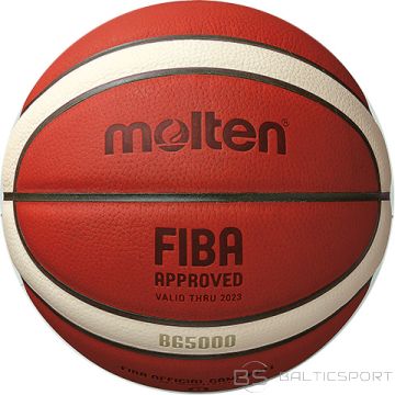 Basketbola Bumba / TOP competition MOLTEN B6G5000 FIBA premium leather size 6