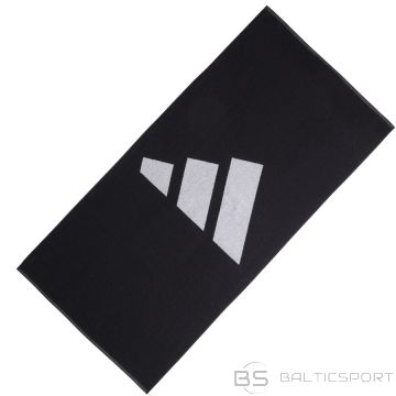 Dvielis adidas 3 Bar Towel IU1289 / czarny / 70cm x 140cm