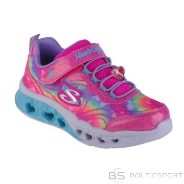 Skechers Flutter Heart Lights-Groovy Swirl 303253L-HPLV Pink 28 (27)