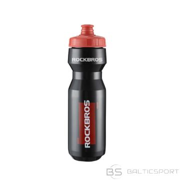 Rockbros 750 ml Bike Bottle - Transparent Black with Red Mouthpiece (Przezroczysty || Czerwony)