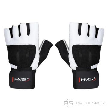 HMS RST04 S IZMĒRA FITNESS CIMDI (BALTS-MELNI)