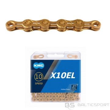 KMC Ķēde X10 EL 114 posmu zelta KASTE (N/A)