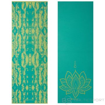 Double-sided Yoga Mat GAIAM Turquoise Lotus 6 MM 62344 (N/A)