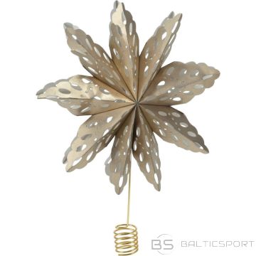 BS Ziemassvētku eglītes galotnes zvaigzne 30 cm papīra zelta krāsā (nav pieejams)