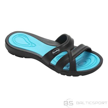 Slippers for ladies FASHY MAYFIELD 7659 52 42 black/turquoise
