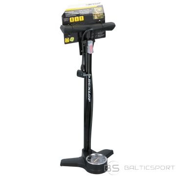 Dunlop grīdas velosipēda sūknis ar manometru 174 PSI, melns
