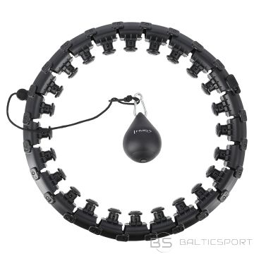 HHW01 Melnais hula hops ar svaru HMS