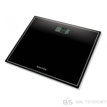 Salter 9207 BK3R Compact Glass Electronic Bathroom Scale - Black