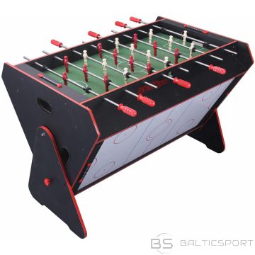Enero Pro ВРАЩАЮЩИЙСЯ ИГРОВОЙ СТОЛ 3 В 1 БИЛЬЯРДНЫЙ FOSSIBLE HUMBERGOT 121x84,5x85,3 СМ, ЧЕРНЫЙ