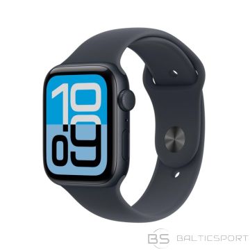 BS Apple Watch SE (3. paaudze) OLED 44 mm digitāls 368 x 448 pikseļi Skārienekrāns melns Wi-Fi GPS (-)