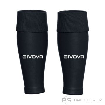 Givova Calza Tubolare futbola bumbas piedurknes, melnas C063-0010 (pieaugušajiem)
