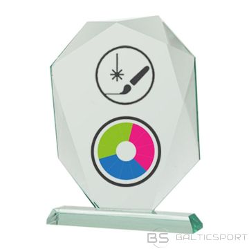 BS Stikla trofeja ar LuxorJet krāsu apdruku, gravējumu, krāsas pildījumu un korpusu (nav pieejams)