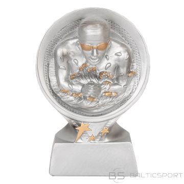 Statuetka Pływanie Tryumf / 17 cm / srebrny