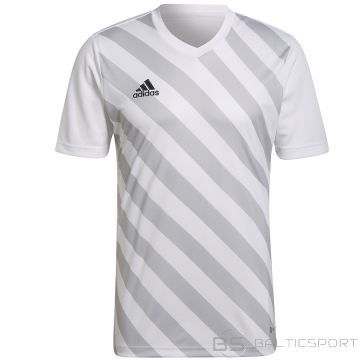 T-krekls Adidas Entrada 22 GFX JSY HF0129 / Balta / XXL