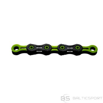 KMC Ķēdes DLC 11 118 melna zaļa kastes vasks (N/A)