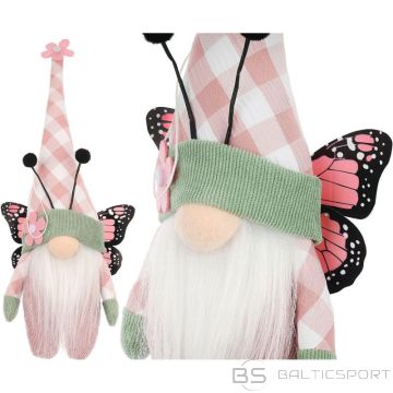 BS Rūķa tauriņa rozā 25 cm pavasara dekorācija (N/A)