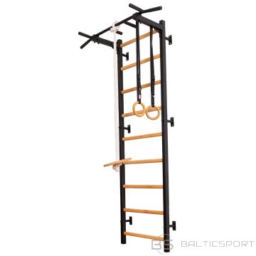 Benchk WOODEN AND METAL GYMNASTIC LADDER WITH METAL BAR AND ACCESSORIES FOR CHILDREN 311B A076