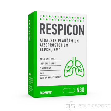 ICONFIT Respicon - Atbalsts plaušām un elpceļiem ar aizsprostojumiem, N30