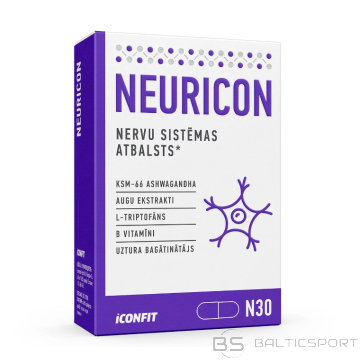 ICONFIT Neuricon - komplekss Nervu sistēmas atbalstam, N30 Ašvaganda, Pasiflora u.c uztura bagātinātājs