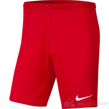 Nike Y Park III Boys BV6865 657 šorti / Sarkana / XS (122-128cm)