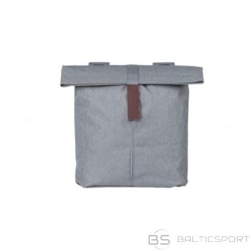 Bagāžas soma BASIL City dubultā velosoma, 28-32 L, pelēka