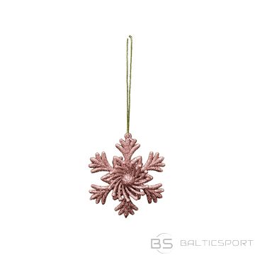 Eglīšu rotājums 10cm, zeltaini rozā, 3 veidi