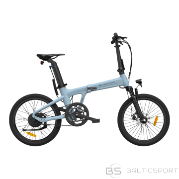 Saliekams elektriskais velosipēds ADO A20S AIR ar priekšējo piekari, zils