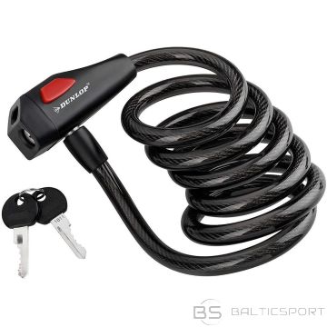 Dunlop SPIRAL BIKE LOCK WITH KEY 1.2x150CM