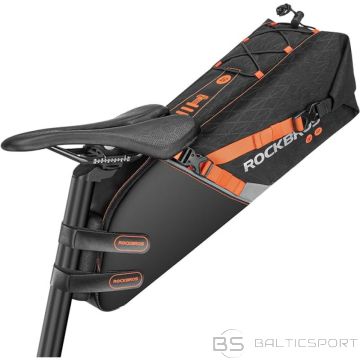 Rockbros velosipēda seglu soma melni oranža (N/A)