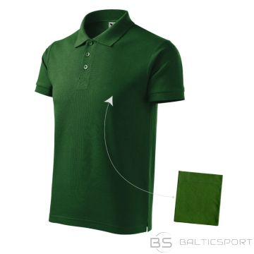 Malfini Cotton M MLI-21206 polo shirt bottle green (M)