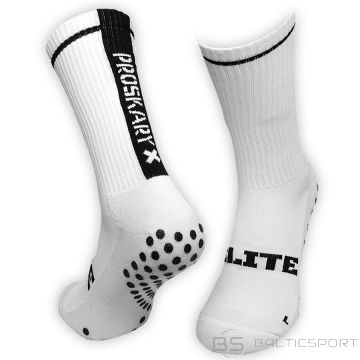 Skarpety Proskary Elite długie antypoślizgowe S929213 / biały / 35-40