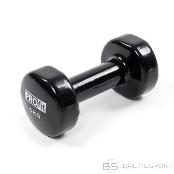 Inny PROFIT vinyl dumbbells 5kg black DK 4102 (N/A)